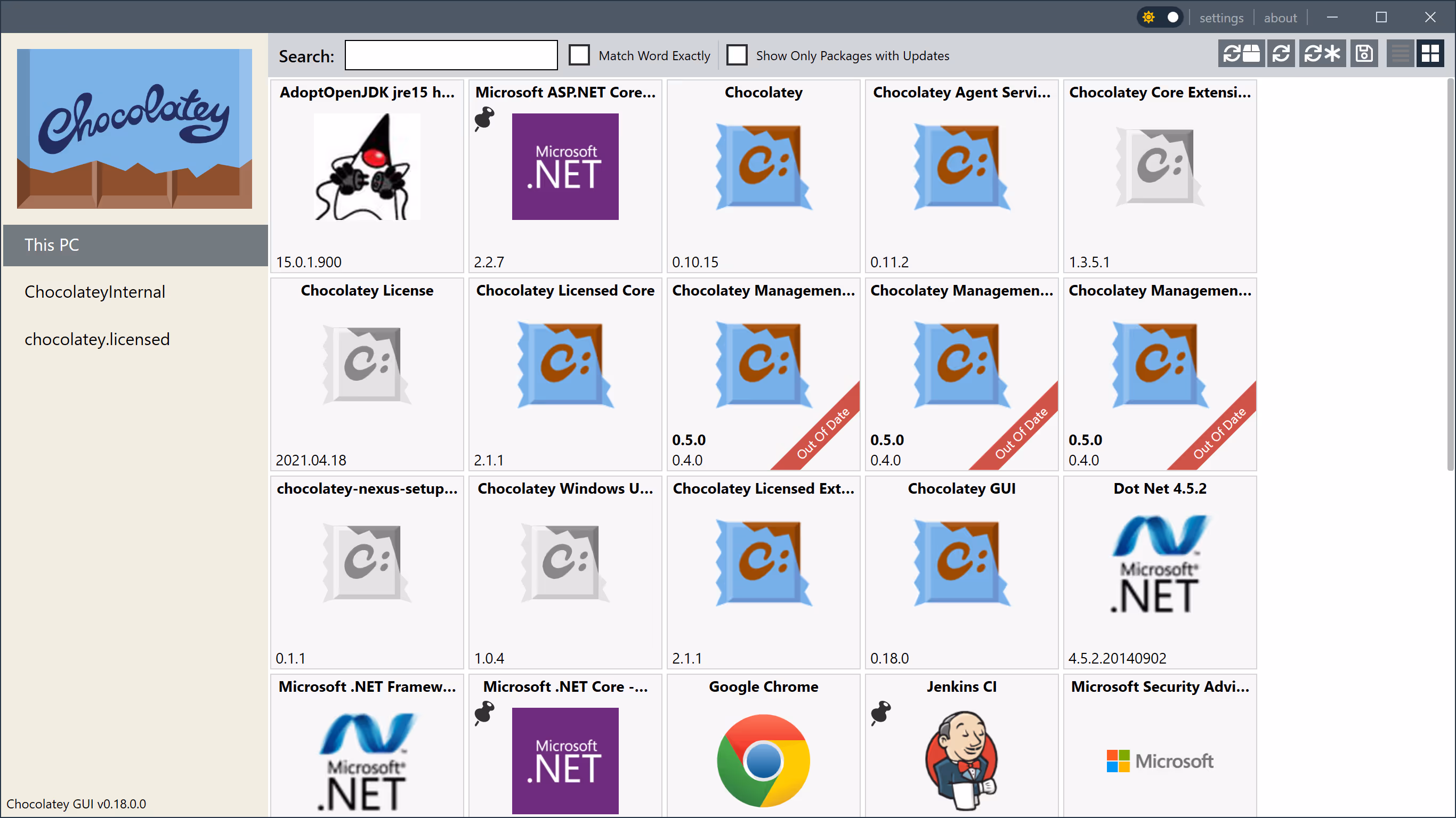 The Chocolatey GUI