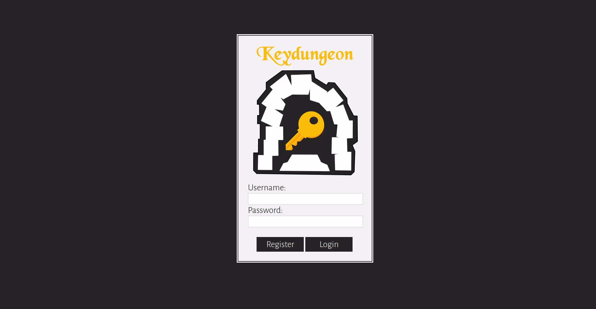 Keydungeon Password Manager